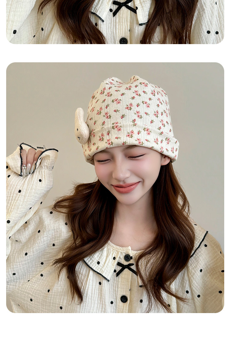 Jq Jingqi [Breathable] Summer Thin Cotton Maternity Hat Windproof and Warm Postpartum Headscarf Headband Maternity Hat — 17