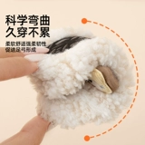 Jingqi Обувь и носки для новорожденных, зимняя обувь на мягкой подошве, осенне-зимний стиль для малышей 0–6–12 месяцев, бархатная мужская и женская детская хлопковая обувь