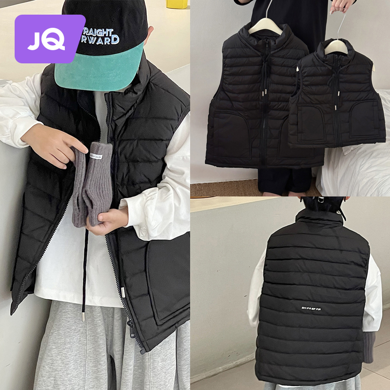 Boy's down clothes autumn and winter not the same pro-son-son warm jacket girl Camshoulder Nets for children Machia-Taobao