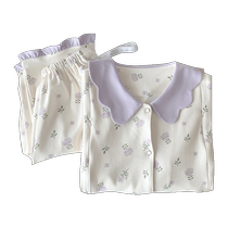 Jingqi vêtements post-partum été mince pyjama de maternité en pur coton post-partum pour les femmes pendant la grossesse et lallaitement vêtements à la maison