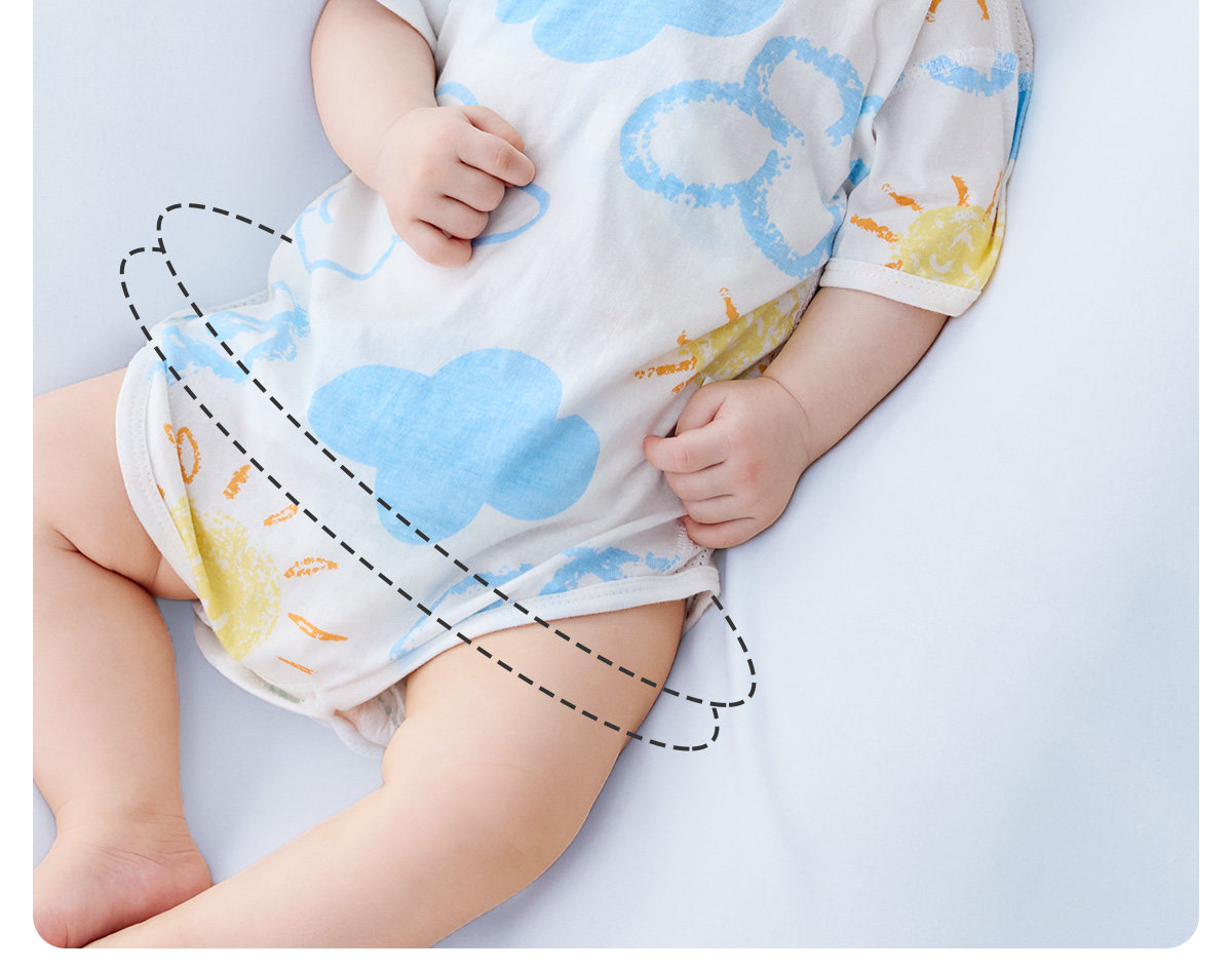 Baby Baby Thin Newborn Breathable Summer Clothing Onesie — 16