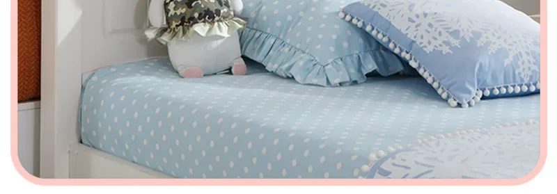 Đôi hổ giường bàn ghế trẻ em gái công chúa ngủ nội thất phòng ngủ 1,5 m 1,2 m giường Teen 13M5 - Giường