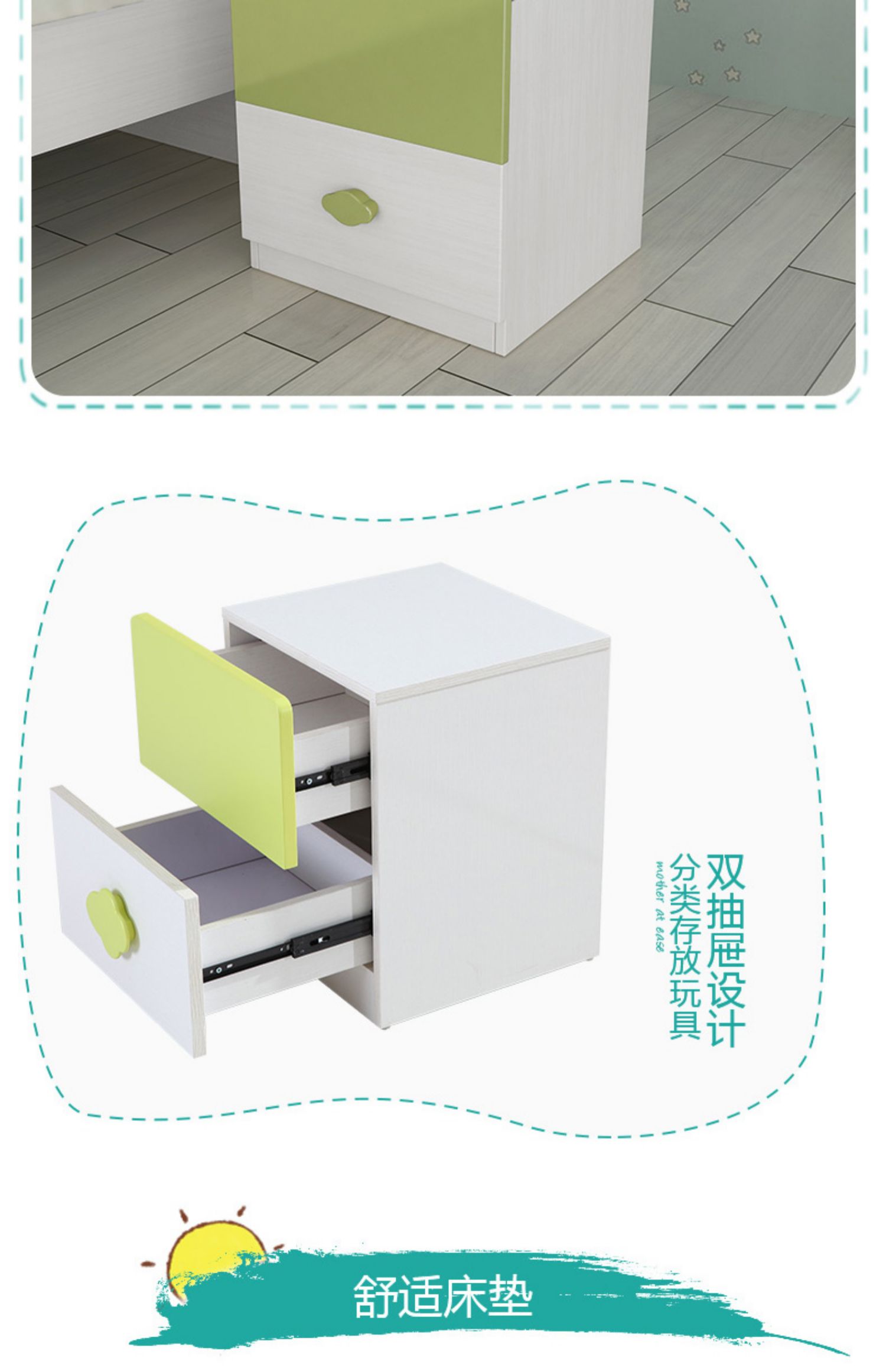 Đôi hổ giường nội thất tối giản chàng trai tuổi teen hiện đại và trẻ em gái 1,2m 1,5m giường đơn nội thất phòng ngủ 13R2 - Giường giường kéo thông minh