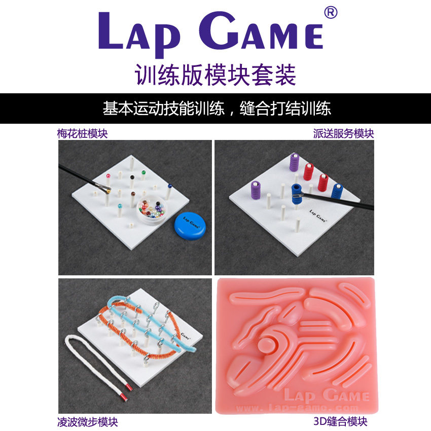 Lap Game腹腔镜训练模块4件套 练习套装 腹腔镜模拟训练器械