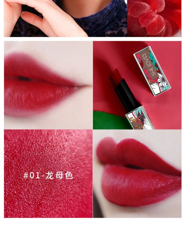 Li Jiaqi khuyên dùng son môi theo phong cách Trung Quốc Forbidden Palace mờ. - Son môi 3ce cloud lip tint bảng màu