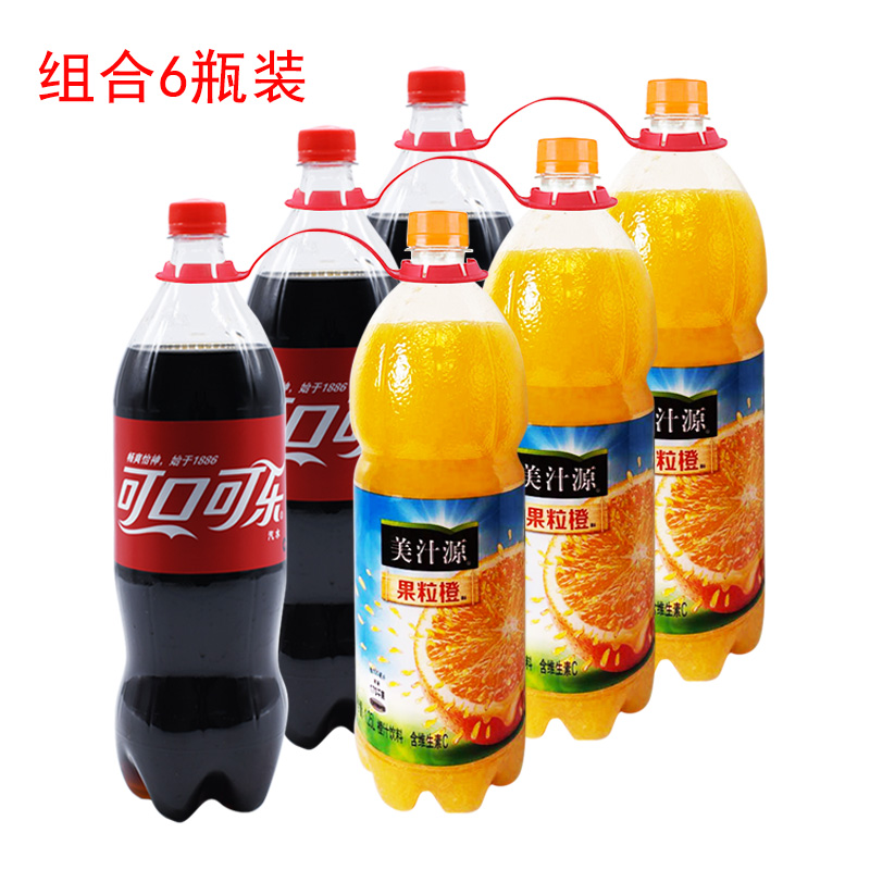 Coca-Cola Sprite Fruit orange 1 25L6 bottle beverage banquet household large bottle mixed summer drink