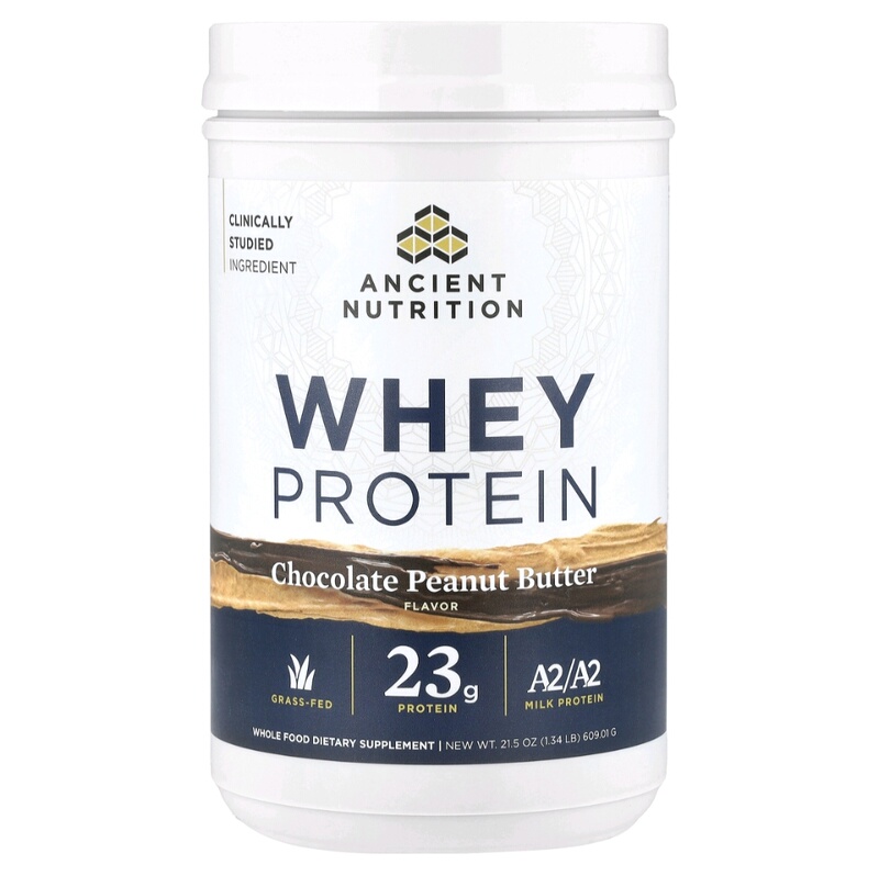 Ancient Nutrition Grass-Fed Whey Protein A2 Skimmed Milk Protein Eggshell Membrane Collagen