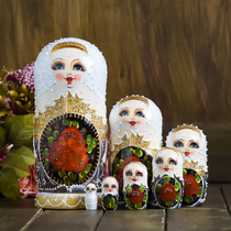 Matryoshka doll 7-layer baking paint fine handmade wooden crafts holiday gift ornaments
