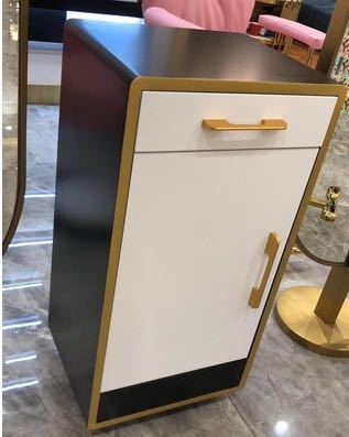 3AM Mesh Red Containing Cabinet Stainless Steel Tool Cabinet Brief Hairdressers Hair Salon Special Beauty Salon Tools Cabinet