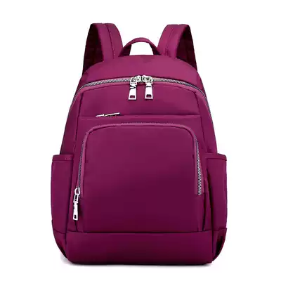 Waterproof cloth middle-aged women's backpack Oxford textile women's bag mother bag middle-aged elderly mother Travel Leisure back bag