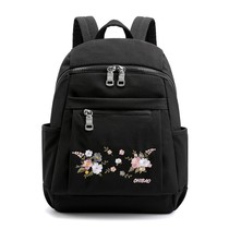 2021 new Oxford cloth backpack female canvas ethnic style embroidery all-match lightweight casual travel backpack bag female