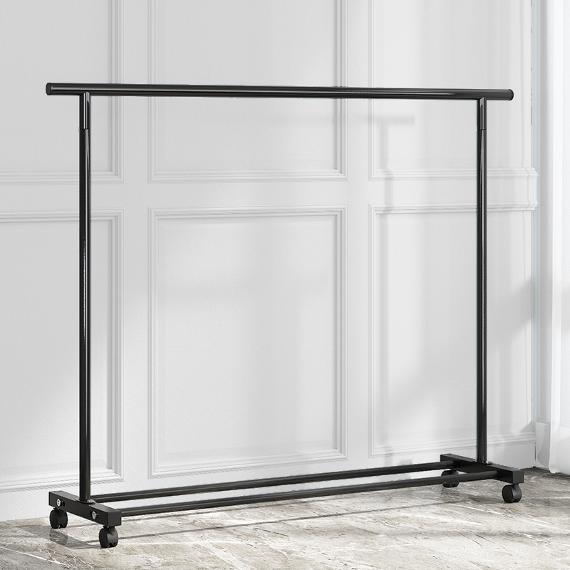 Clothes rack floor-to-ceiling balcony home single-pole folding bedroom hanging clothes dormitory clothes drying rack simple