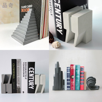 Staircase landscape creative cement book by support bookshelf mold office ornament decorative concrete silicone abrasive
