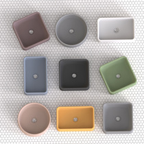  Rectangular round cement washbasin Pool basin Silicone mold Concrete handicraft washbasin kitchen and bathroom mold