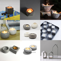 Pinqi mold Silicone concrete candle holder Wedding decoration bar handmade flower pot candle holder mold customization