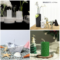 Creative square pentagram pattern candle silicone mold scented candle plaster sanitary ware scent ornament silicone mold