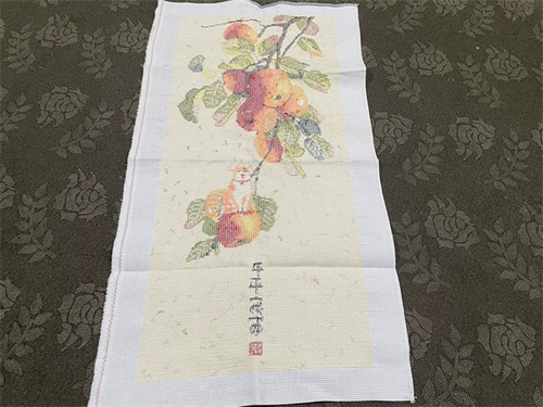 兔妈妈 Чистое ручное ручное перекрестное покрытие готовые продукты Ruyi Ping An -новая китайская вертикальная крыльца Fu Apple Котенок