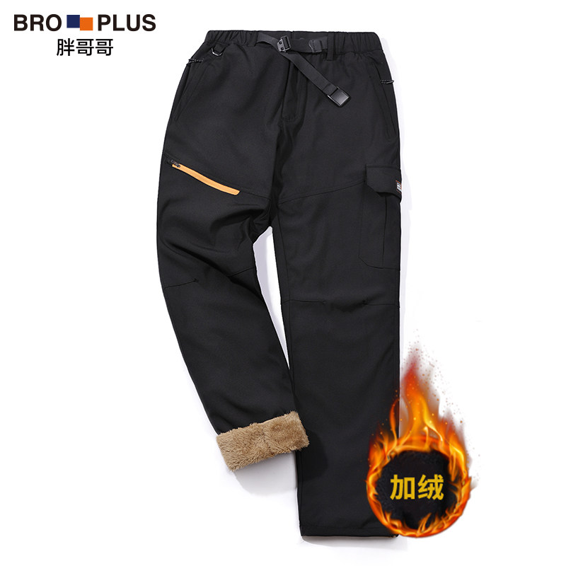 big size 4XL5XL6XL7XL8XL Warm sweatpants for men large size with velvet pants