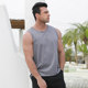 Fat Brother Summer Sports Men's Sweat Vest Bottoming Loose Tight Round Neck Vest P121B060187