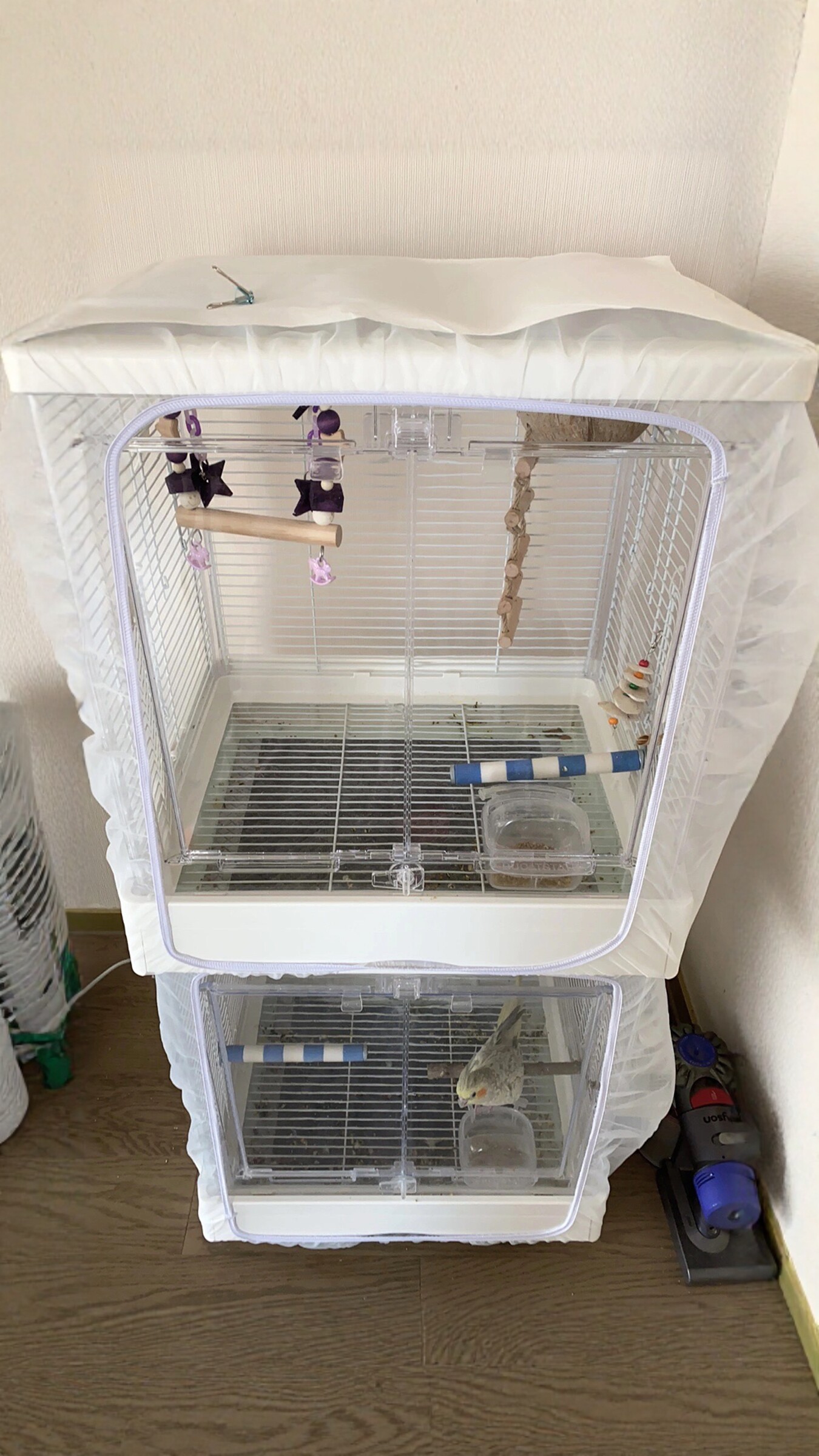 Кейдж костюм 鸟笼防蚊网防溅网防撒食罩鸟笼防羽毛网罩达洋粤迪优嗖，支持定做 Other