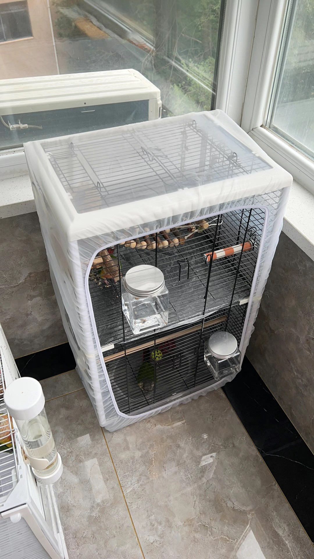 Кейдж костюм 鸟笼防蚊网防溅网防撒食罩鸟笼防羽毛网罩达洋粤迪优嗖，支持定做 Other