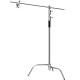 ການຖ່າຍຮູບ magic leg light stand C-type bracket 2.8 meters stainless steel tripod professional film and television Heluolan studio tripod flash light dome light cross arm pole flag board soft light paper tripod photography light stand