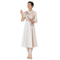 Luo Chu) Moms wedding dress 2024 new style noble temperament Xi mother-in-law cheongsam dress young women