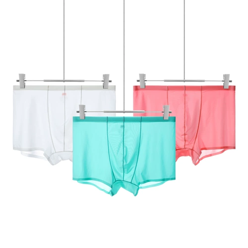 Шелковые трусы, ультратонкие сексуальные дышащие штаны