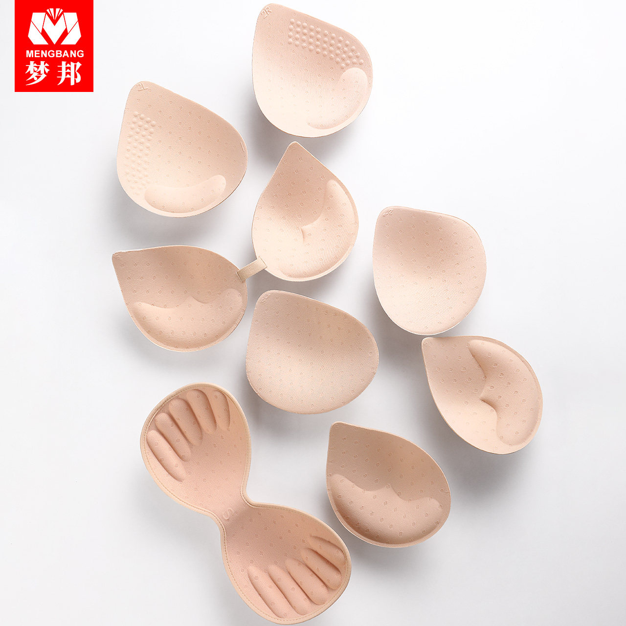 Thailand natural latex lingerie pad insert thin thick sports bra pad replaces the U.S. back pad lined cup