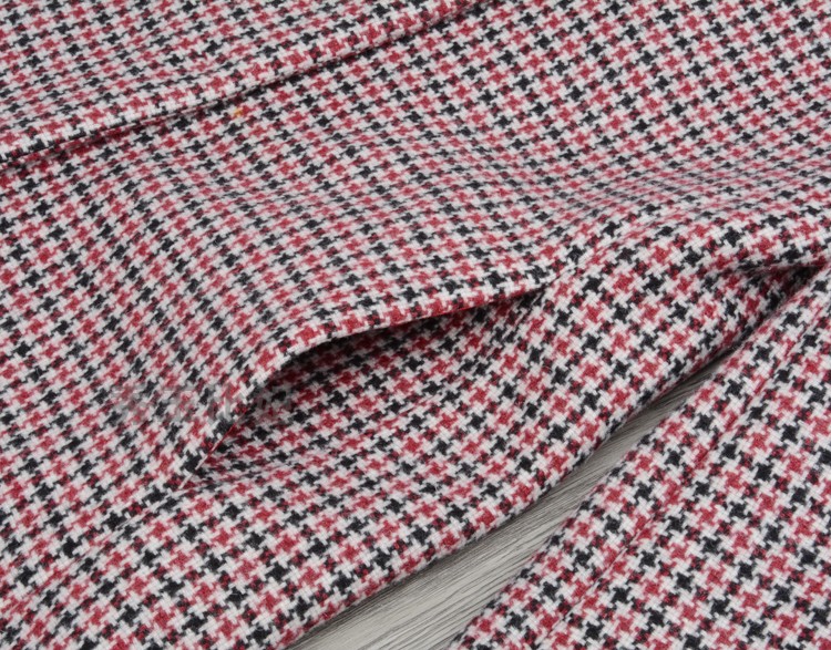 Ngực nặng khuyến nghị 18 mùa đông dày hai mặt len ​​houndstooth mỏng phần dài áo khoác len nữ áo bomber nữ