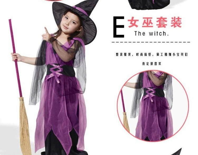 Trang phục cosplay Halloween trang phục trẻ em mới Quần áo trẻ em Quần áo Halloween trang phục phù thủy cho trẻ em áo da trẻ em nam