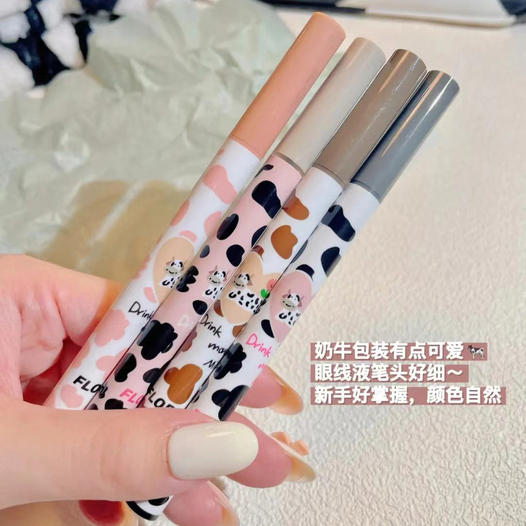 FLORTTE floral Lolias Silkworm Pens Colorful Fruit Sala-eye Thread Liquid Pen Extremely waterproof and sweat-resistant without fainting