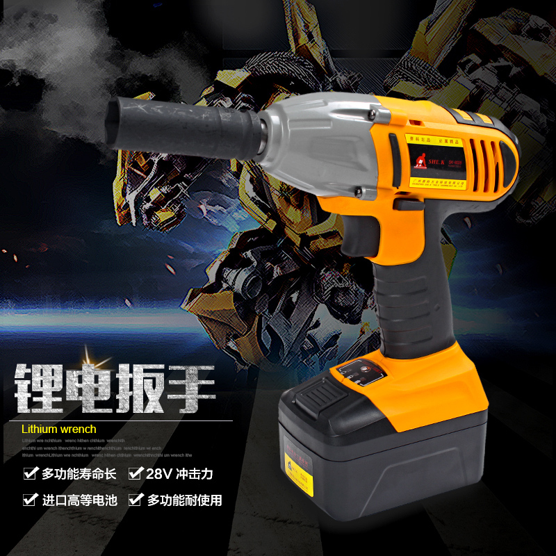 Electric screwdriver Large torque electric wrench Lithium shelf special brushless electric gun rechargeable impact wrench