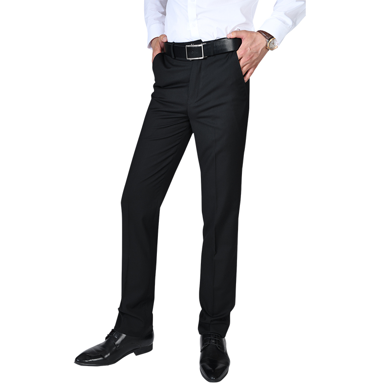 Western Pants Men's Pants Fit Straight Drum Pants Business Positive Dress Free of ironing Anti-creasing Youth to work pro Western Pants Trousers Long Pants