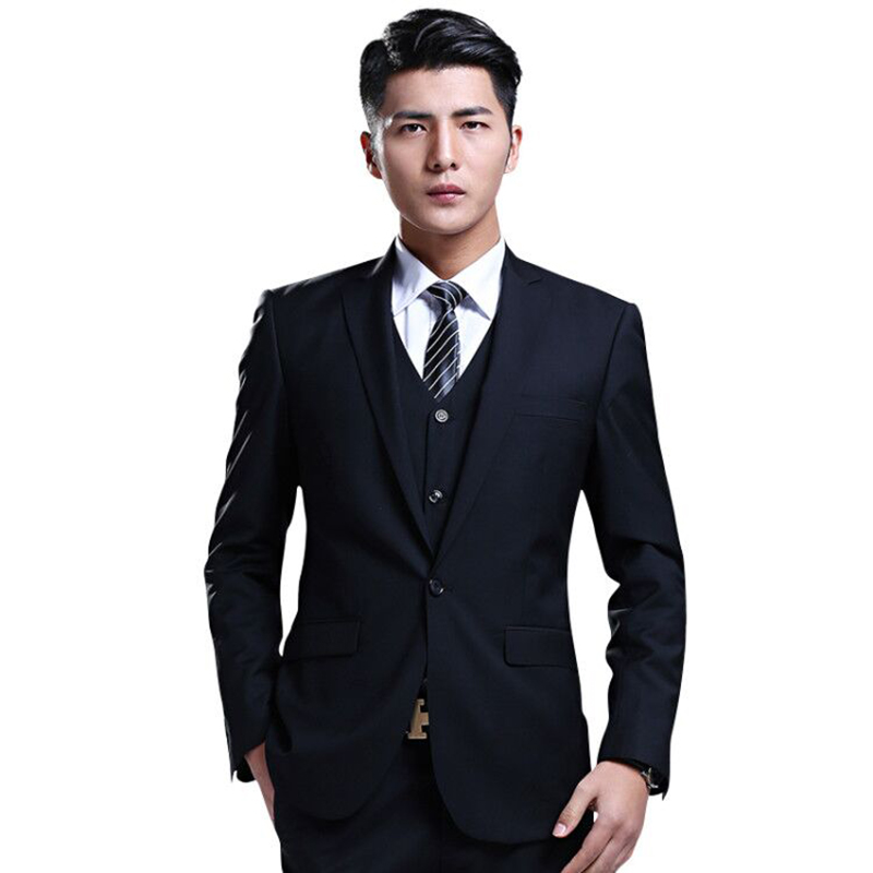 Suit suit men to take youth business career dress groom wedding dress handsome interview suit