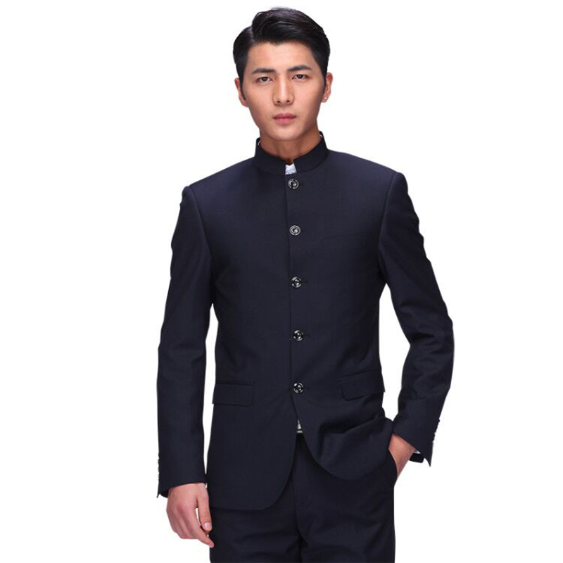 Zhongshan dress men to practice young Chinese collar Chinese marriage circle tang suit