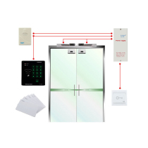 High-quality K25M access control system full set of IC card password door opening single door access controller wooden door iron door set