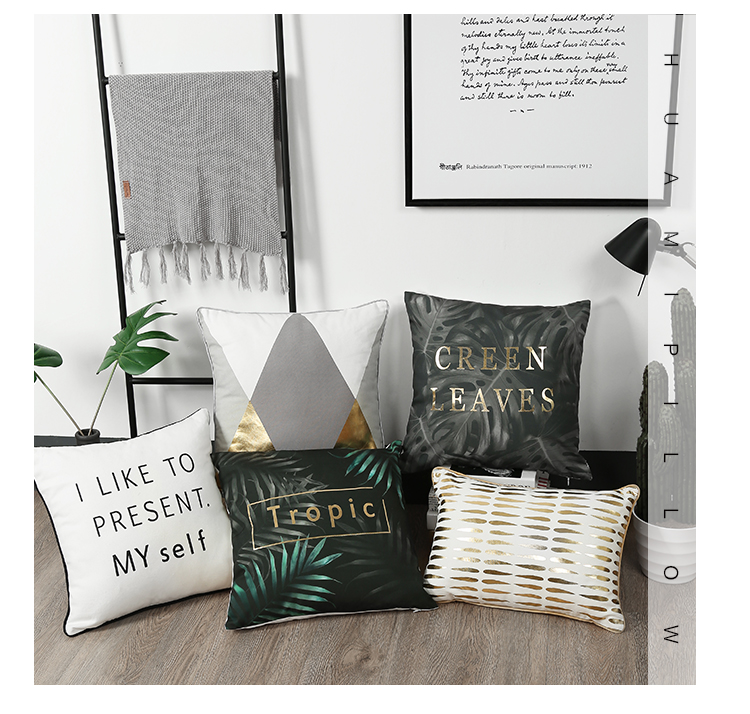 Gối in gió Bắc Âu lưới sofa đỏ gối chữ vuông giường đệm xe gối không lõi đệm lót ghế tựa lưng