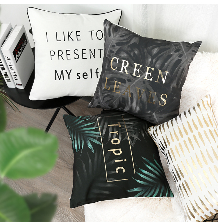 Gối in gió Bắc Âu lưới sofa đỏ gối chữ vuông giường đệm xe gối không lõi đệm lót ghế tựa lưng