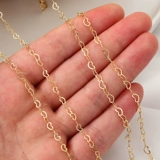 Цепочка в виде сердечка, браслет ручной работы, ожерелье, аксессуар, 14 карат, золотой цвет, DIY