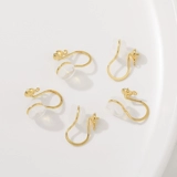 Медные серьги, силиконовые клипсы, аксессуар, аксессуары, 18 карат, DIY, без проколов ушей