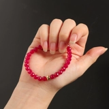 Натуральные рубиновые бусины из нефрита, браслет из бисера ручной работы, ожерелье, аксессуар, аксессуары