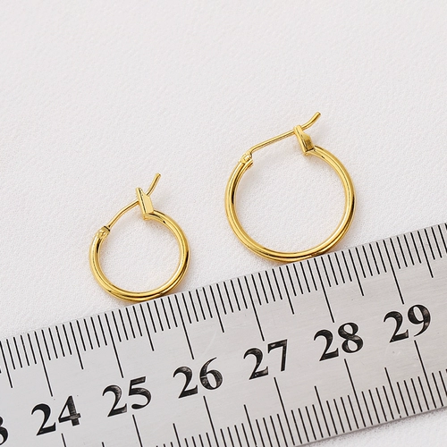 Серьги ручной работы, клипсы, аксессуар, аксессуары, 14 карат, 18 карат, золотой цвет