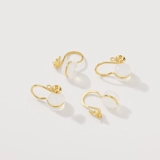 Медные серьги, силиконовые клипсы, аксессуар, аксессуары, 18 карат, DIY, без проколов ушей