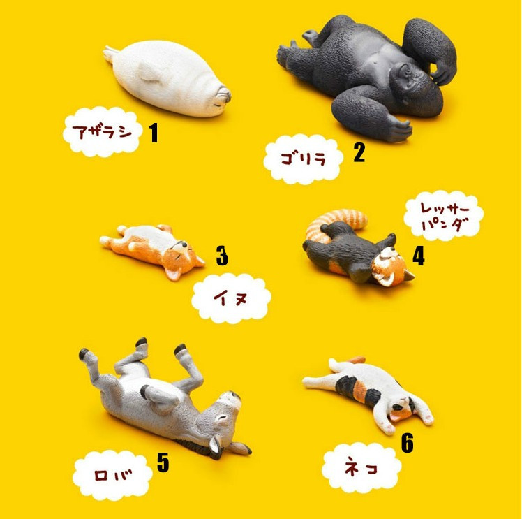 TOMY Genuine Panda Cave Dormant Zoo Sprained Egg Kirky Seal Raccoon Cat Donkey Orangutan