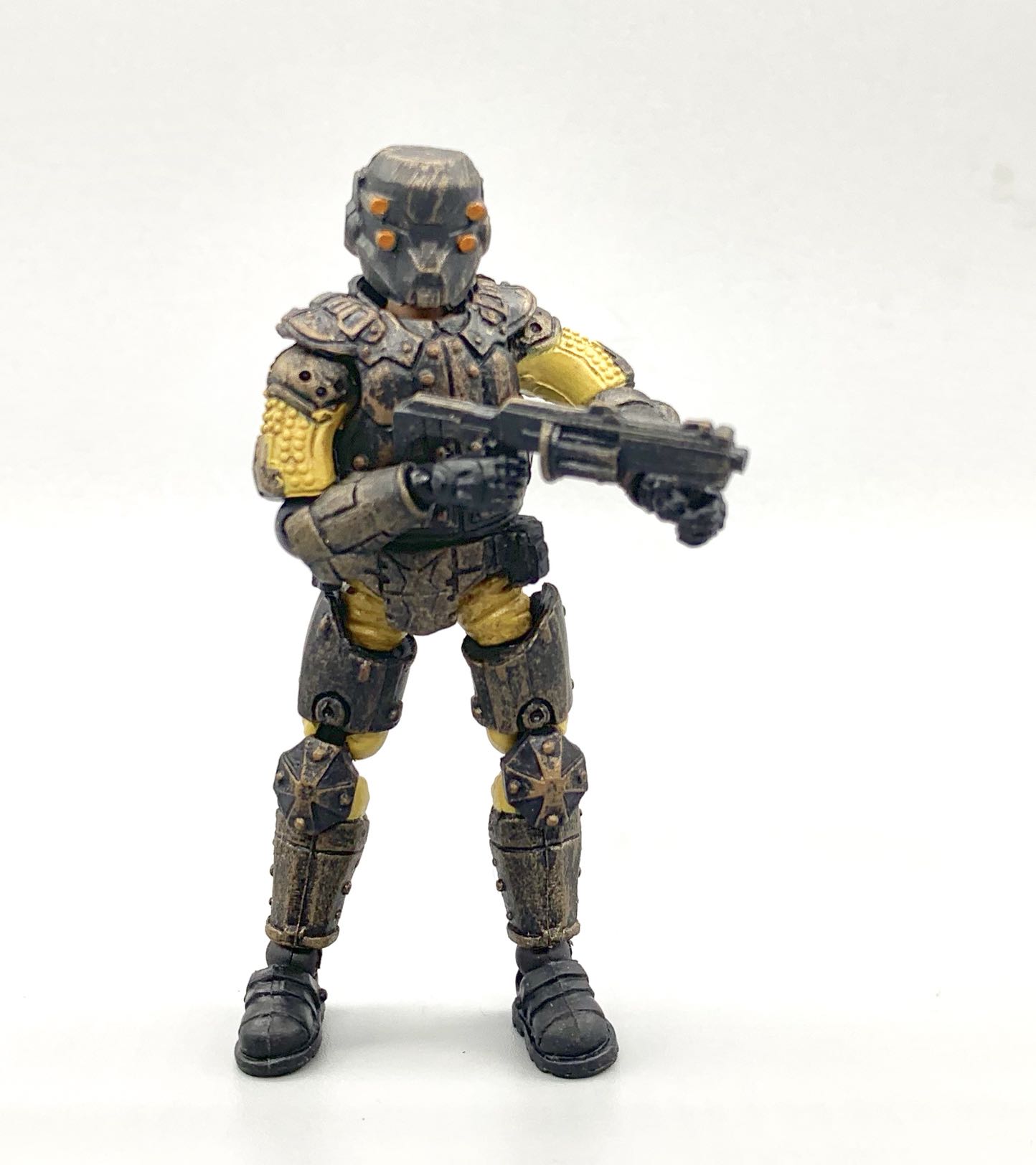 Bulk dark source third generation 1:27 soldiers military steel cavalry team movable doll model