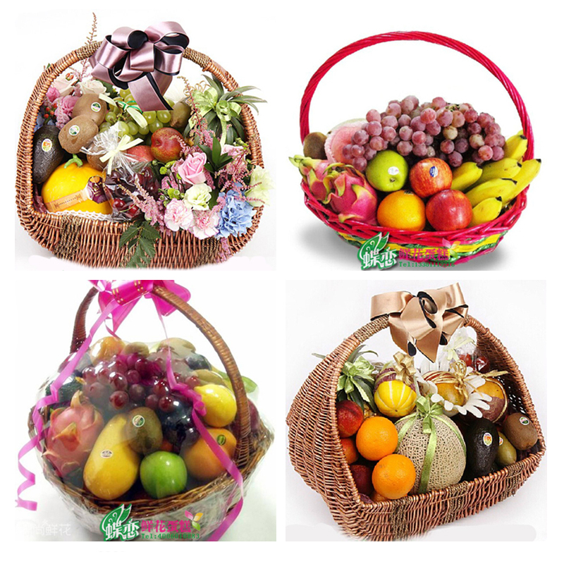 Beijing Tongcheng delivery of high-grade fresh fruit basket gift birthday creative customer visit the patient sympathy flowers