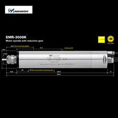 Шпиндель nakanishi日本中西主轴ems-3060k ems-3060a emr-3008k