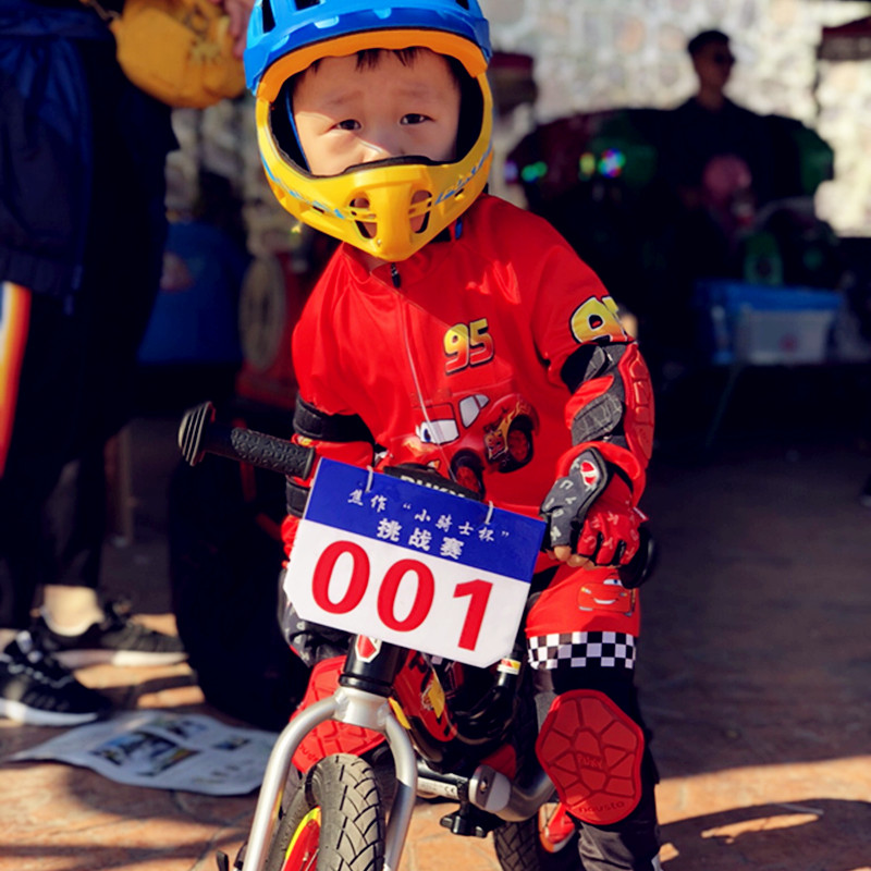 Custom Mckun Child Balance Car Riding Long Sleeve Short Sleeve Sports Suit Quick Dry Reflective Wheel Slip Suit Racing Suit