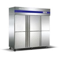 Stars D1 6E6-GX Commercial Six Doors Freezer Kitchen Vertical Fridge Double Machine Single Warm Freezer Quick-frozen freezer